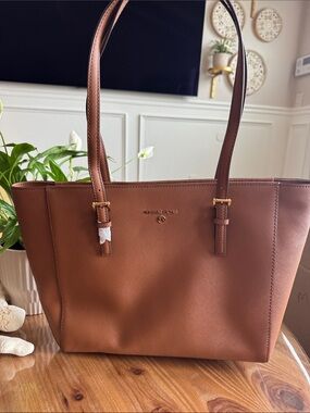 Michael Kors Cognac Saffiano Leather Tote